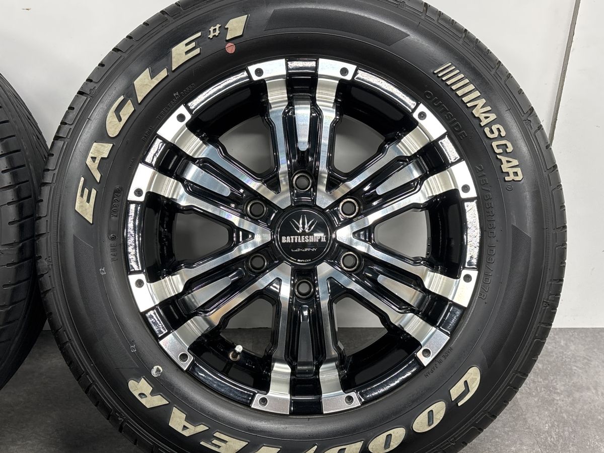 ホワイトレター】ロクサーニ バトルシップII 16in 6.5J +38 PCD139.7 