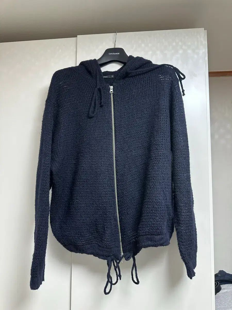 Hatchingroom ニットフーディー ジップアップ