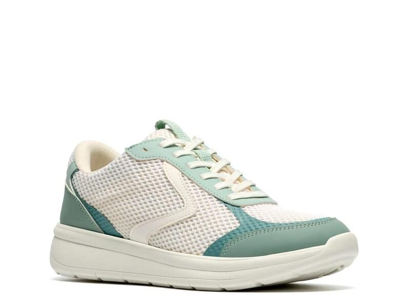 クラークス レディース シューズ スニーカー ClarksCloudsteppers Ezrinn Tie Sneaker Green グリーン