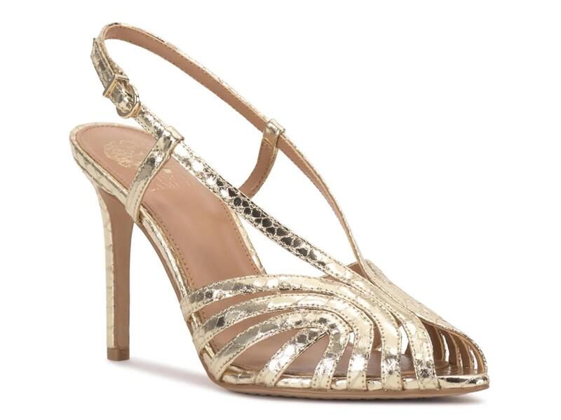 ヴィンスカムート レディース シューズ サンダル Vince CamutoHannie Sandal Gold Metallic Synthetic ゴールド 27,972円