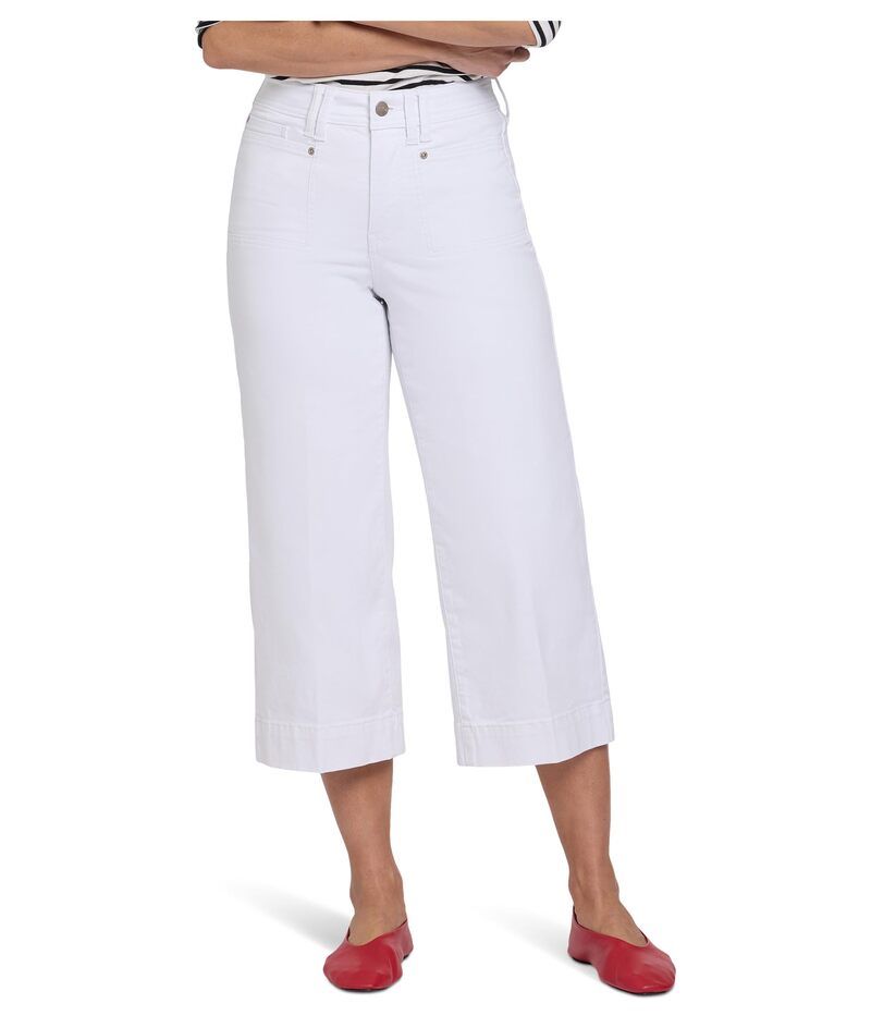 エヌワイディージェイ レディース ボトムス デニムパンツ キャップ NYDJ Brigitte Capri Optic White ホワイト