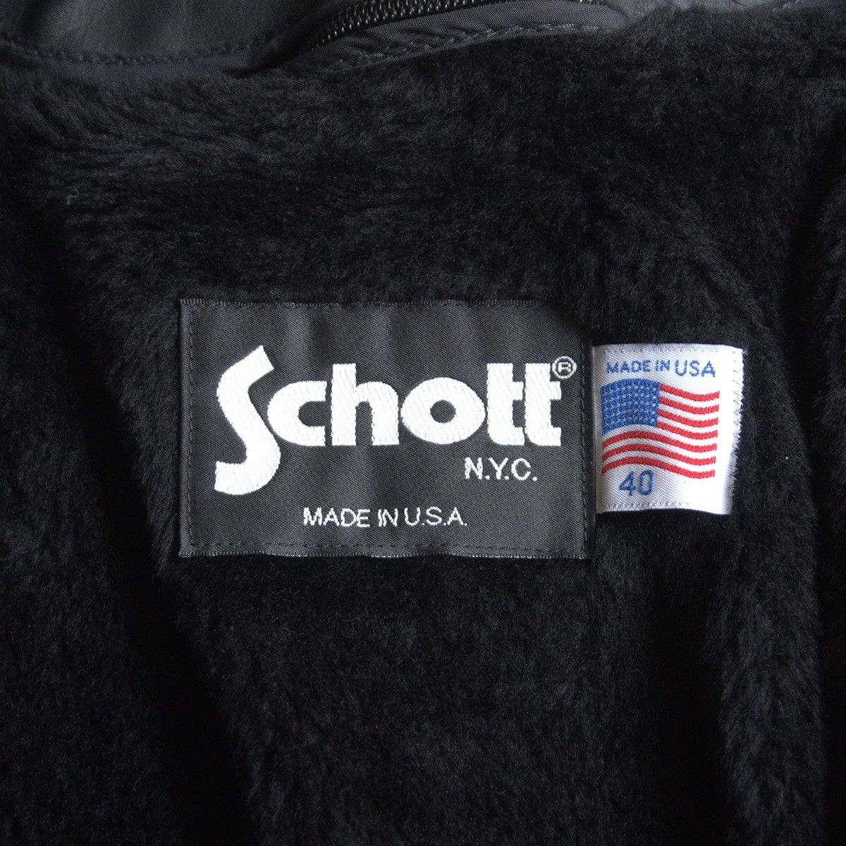 美品】SCHOTT【641/シングルライダースジャケット】40 ボアライナー