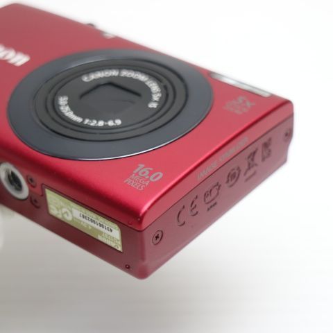超美品 PowerShot A3400 IS レッド 即日発送 デジカメ Canon デジタル