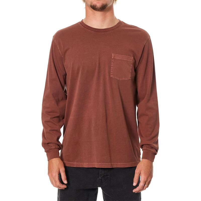 ケイティン メンズ トップス Tシャツ 長袖 Katin Base LongSleeve TShirt Mens Mahogany