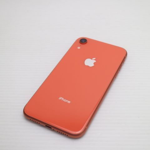 美品 SIMフリー iPhoneXR 256GB コーラル ピンク スマホ 白ロム 即日