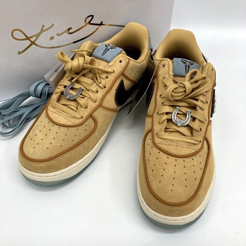 NIKE ナイキ Kobe Bryant コービーブライアント AIR FORCE 1 Low Protro Siempre Mio IM0582-700 スニーカー 新品同様 シューズ ストリート 26.5cm メンズ ブラウン 靴 ★SS179