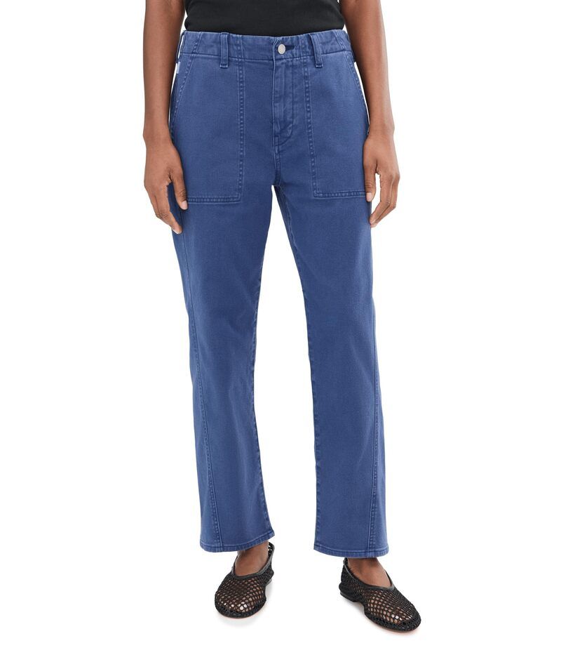 エージージーンズ レディース ボトムス カジュアルパンツ AG Jeans Analeigh MidRise Utility Pants in Sulfur Pacific Sulfur Pacific ネイビー
