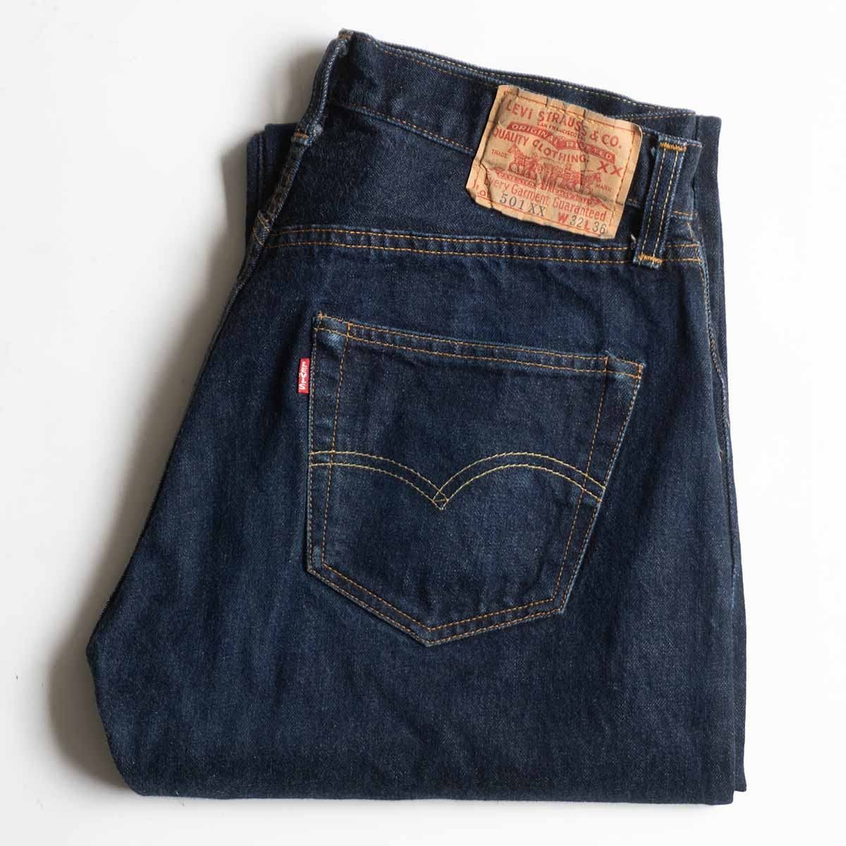 【美品濃紺/バレンシア製】 LEVI'S 【 501XX ビッグE デニムパンツ 】32×36 リーバイス 555 アメリカ製 wsm 26050399