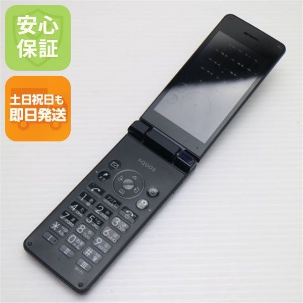 美品 805SH AQUOS ケータイ3 ブラック スマホ 本体 白ロム 土日祝発送OK 08000