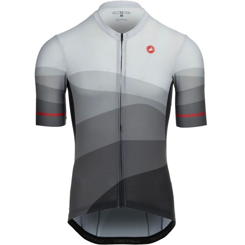 カステリ メンズ トップス Tシャツ ジャージー Castelli Orizzonte Limitedition Jersey Mens Dark GraySilver GrayRed グレー