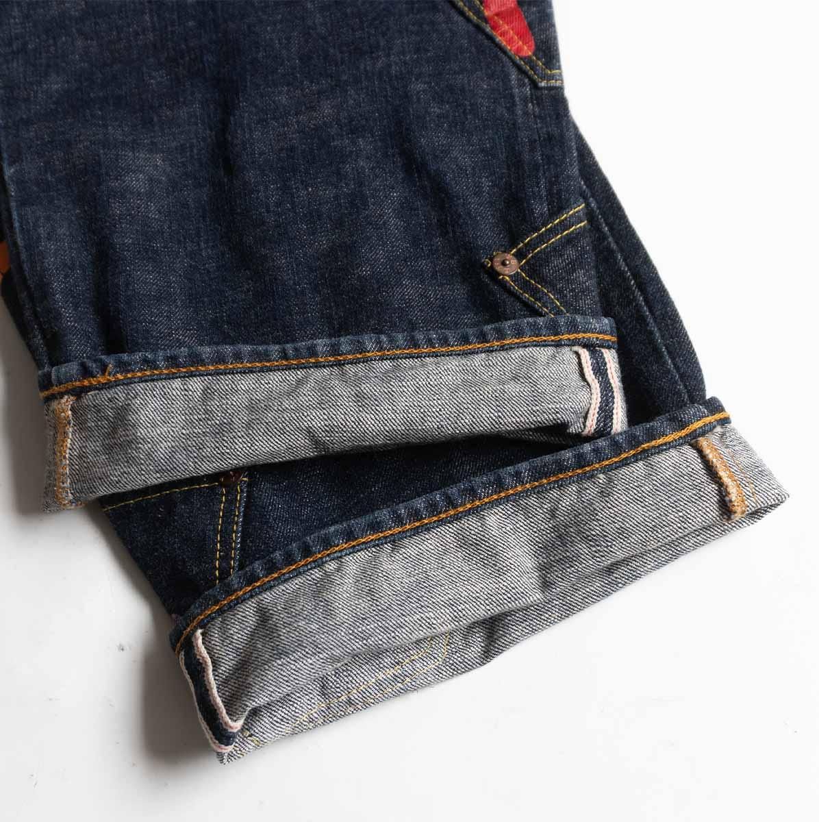 雰囲気抜群/濃紺】EVISU【LOT.0119 メニーポケット デニムパンツ】36