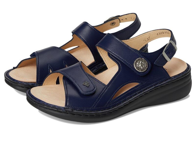 フィンコンフォート レディース シューズ サンダル Finn Comfort Barbuda Wine Nomad Blue Yuka ブルー