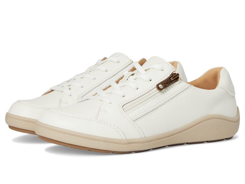 クラークス レディース シューズ スニーカー Clarks Bryianne Bayla OffWhite Leath オフホワイト