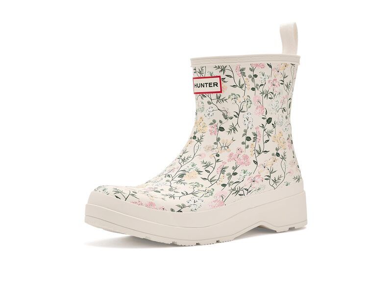 ハンター レディース シューズ ブーツ・レインブーツ Hunter Play Shrt Scp Bt Ivory Floral Mu アイボリー