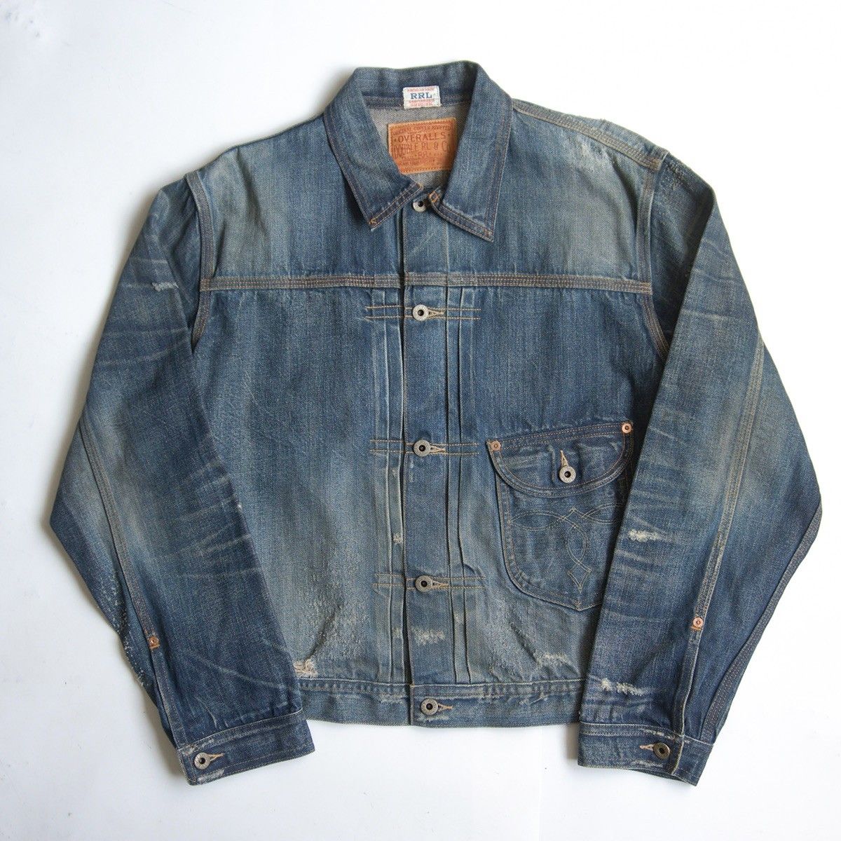 名作】RRL【COWBOY JACKET】M アメリカ製 カウボーイ デニムジャケット
