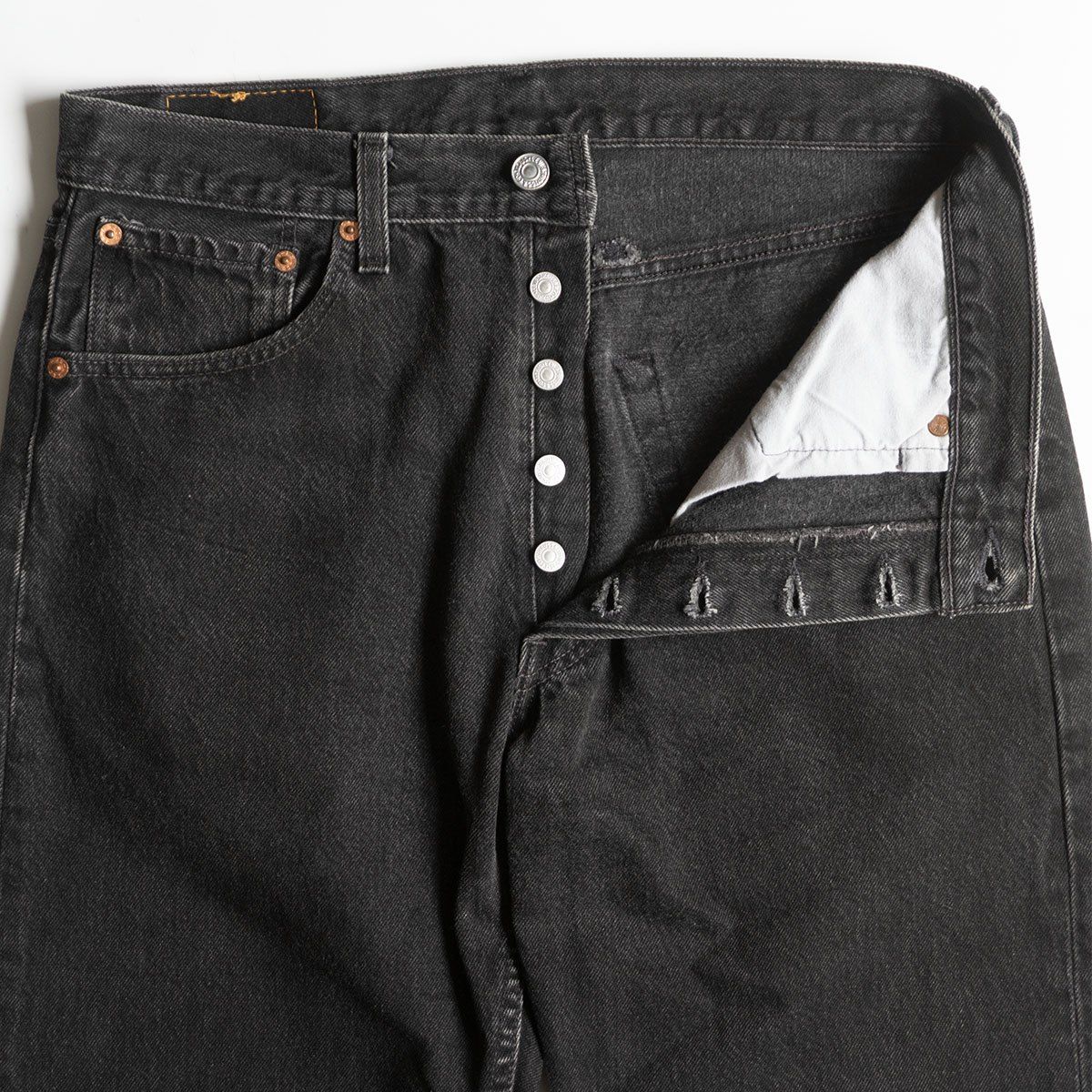 後染め/ゴールデンサイズ】 LEVI'S 【90s/501 ブラックデニム デニム