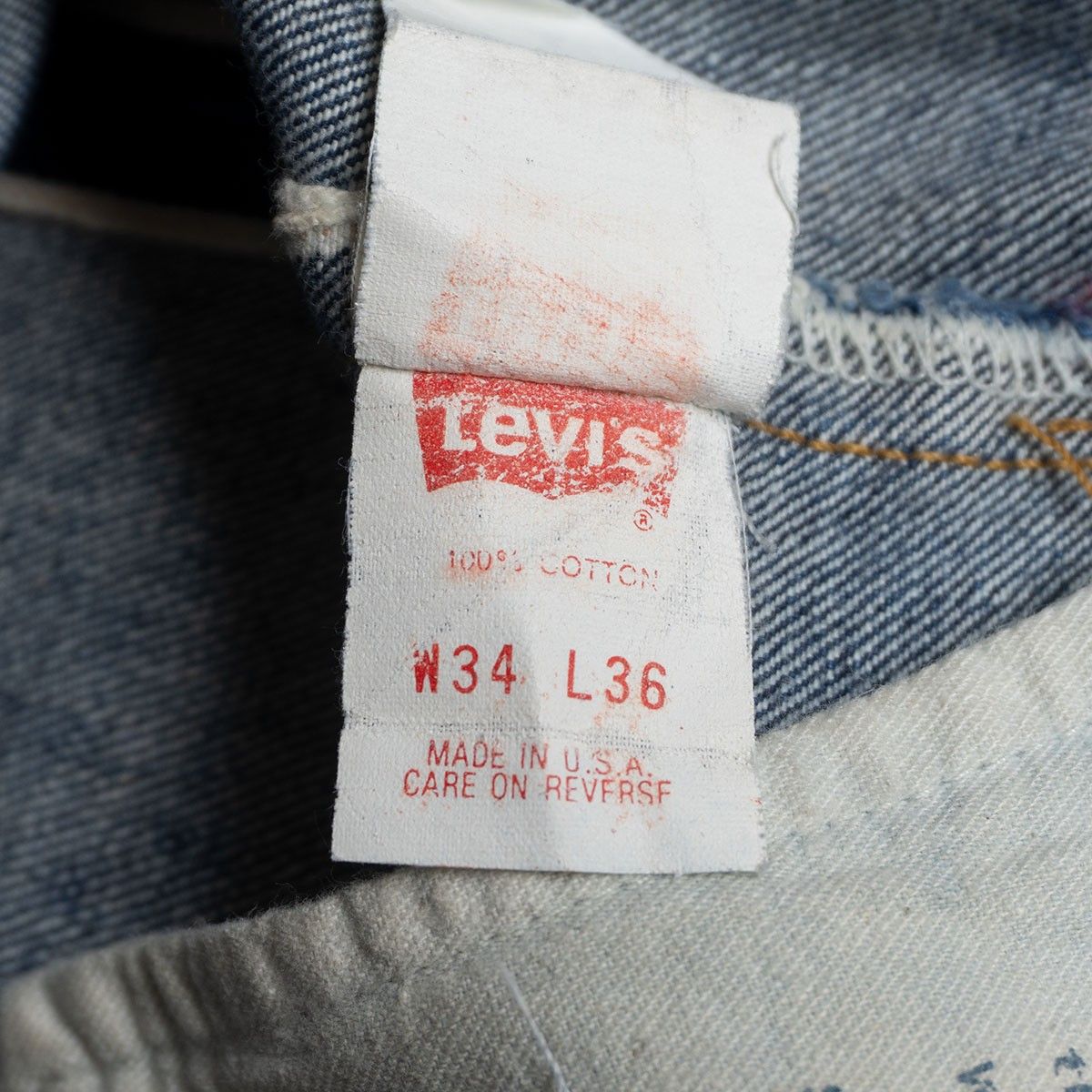 バレンシア製】 LEVI'S 【 501XX ビッグE デニムパンツ 】34×36