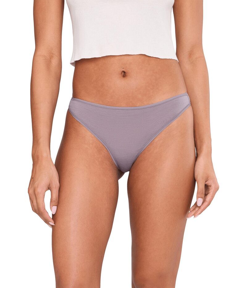 スマートウール レディース アンダーウェア パンツ Smartwool Everyday Merino Thong Boxed Purple Storm パープル