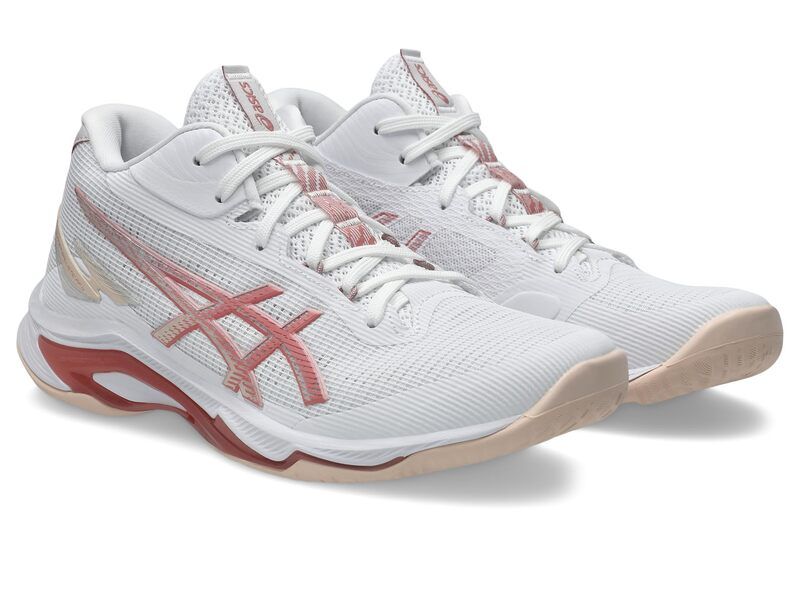 アシックス レディース シューズ スニーカー ASICS Netburner Ballistic FF MT 4 WhiteRose Roug ホワイト