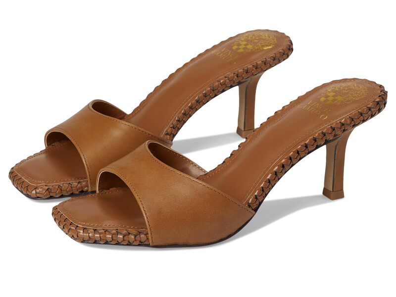 ヴィンスカムート レディース シューズ ヒール サンダル Vince Camuto Emmla Stitched Mule Sandal Caramello