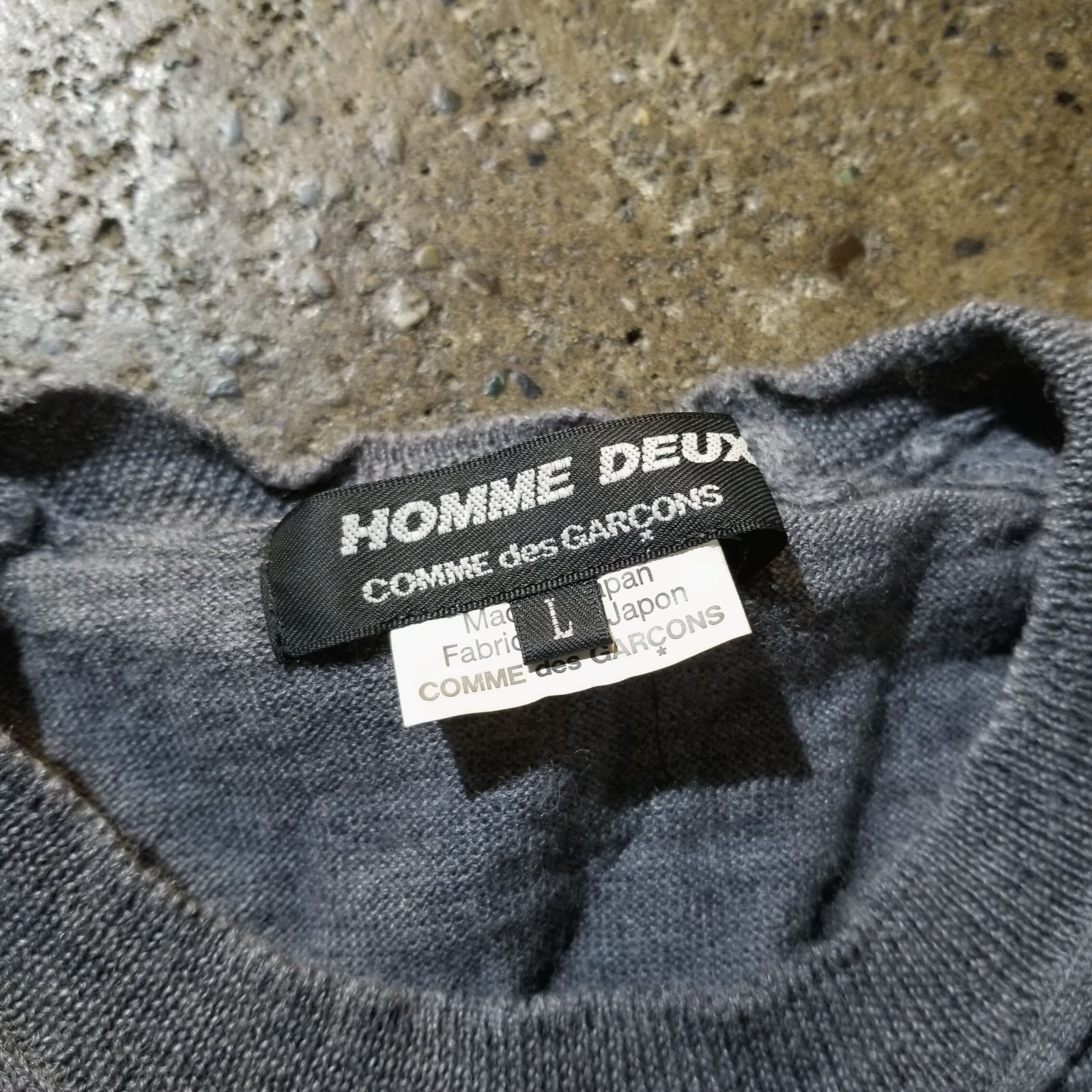 COMME des GARCONS HOMME DEUX 19ss 再構築ニット L コムデギャルソン 