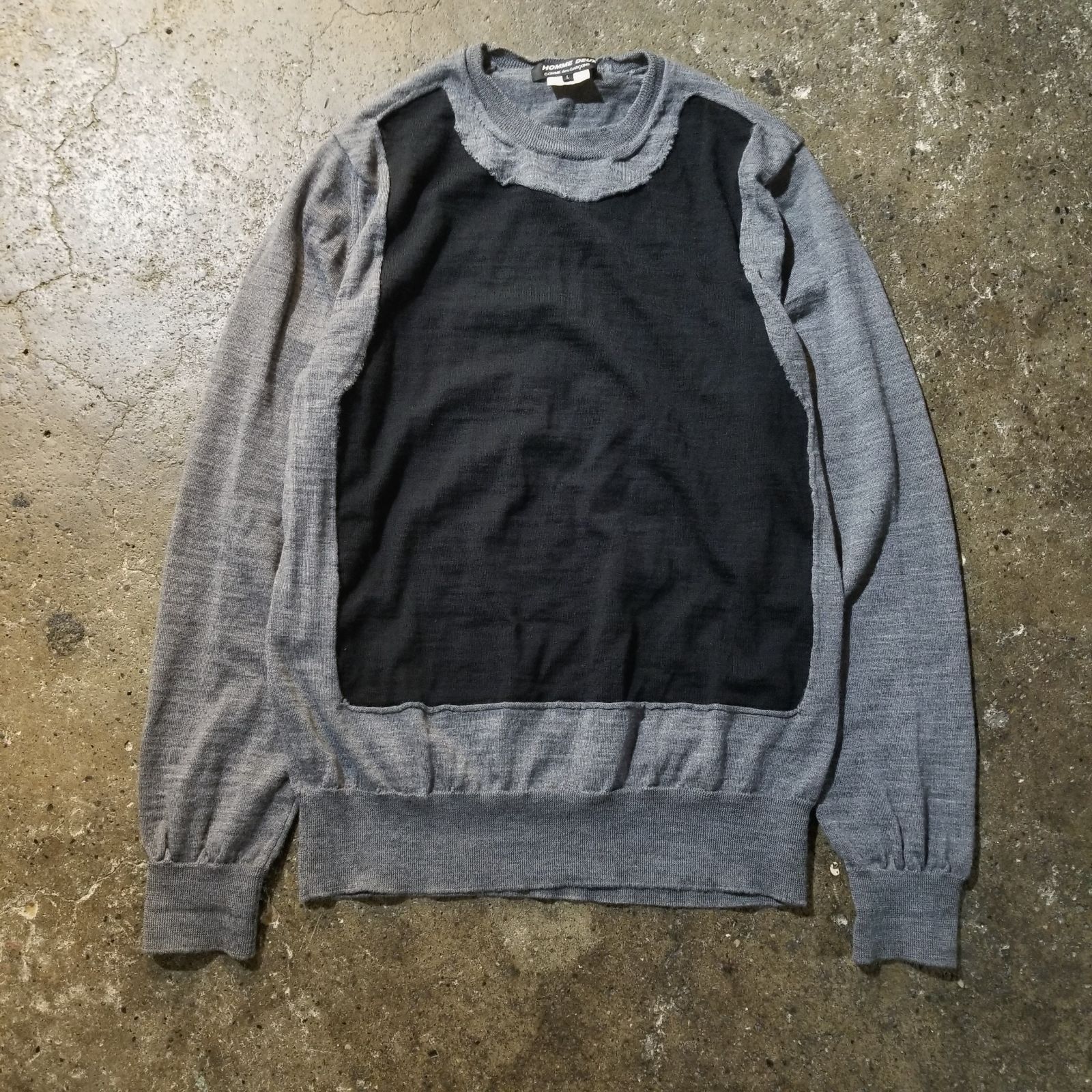 COMME des GARCONS HOMME DEUX 19ss 再構築ニット L コムデギャルソンオムドゥ 2019ss AD2018