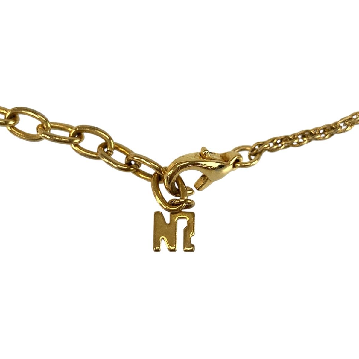 美品 NINA RICCI ニナリッチ ラインストーン ゴールド シルバー メッキ 