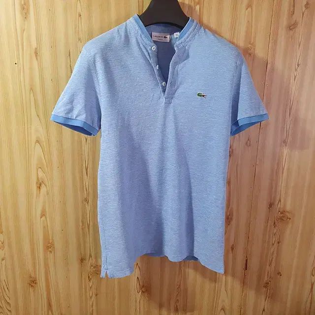 LACOSTE ラコステ リネン混紡 半袖 カラーTシャツ 95