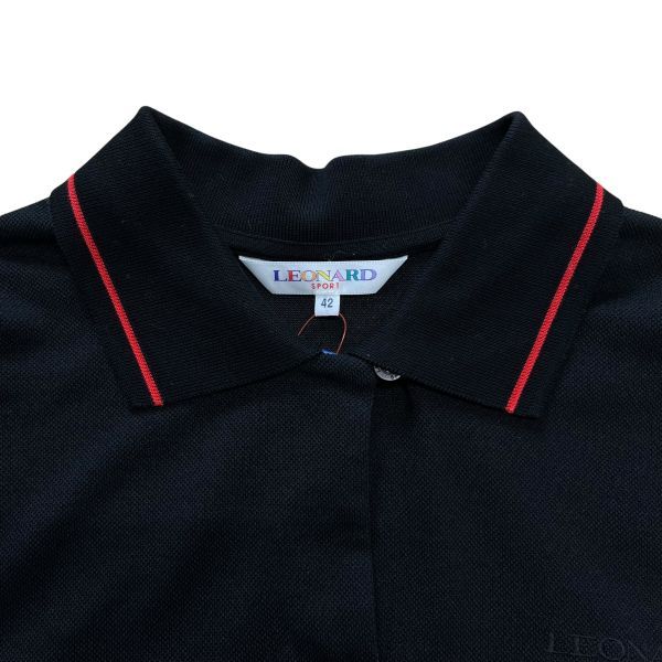 □ 美品 レオナール LEONARD SPORTポロシャツ トップス ノースリーブ