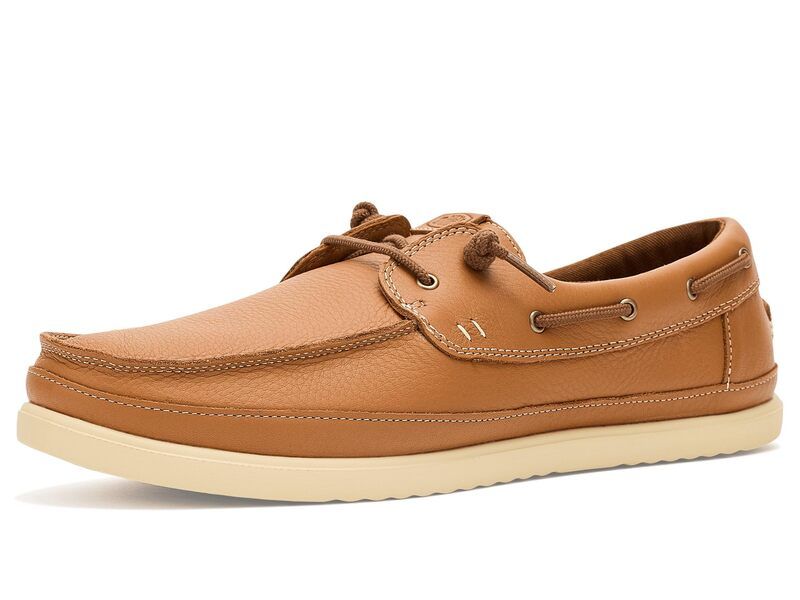 ヘイデュード メンズ シューズ レザー Hey Dude Harbor Lo Craft Leather CashewRobe Bro
