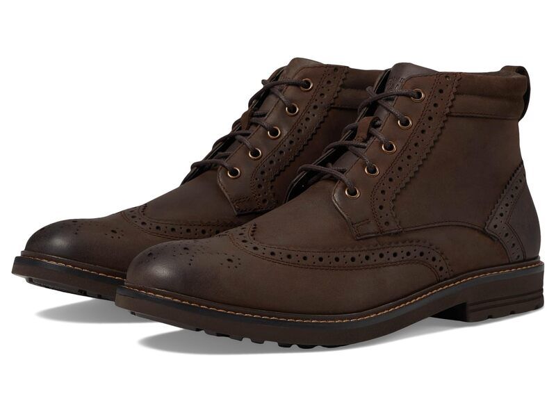 ノンブッシュ メンズ シューズ ブーツ・レインブーツ ウィングチップ レザー Nunn Bush Odell 20 Wingtip Dress Casual Chukka Leather Boots Brown ブラウン