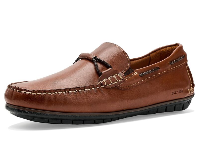 ジョンストンアンドマーフィー メンズ シューズ レザー ローファー Johnston Murphy Cort 20 Leather Bit Loafers Tan Full Grain タン