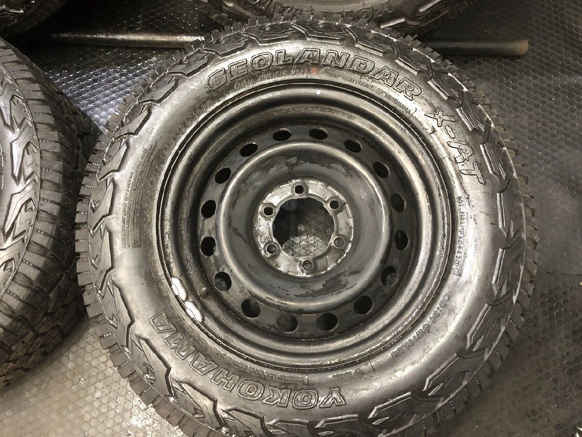 YK X-AT LT265/65R17】夏タイヤ【トヨタ GUN125ハイラックス 純正鉄 