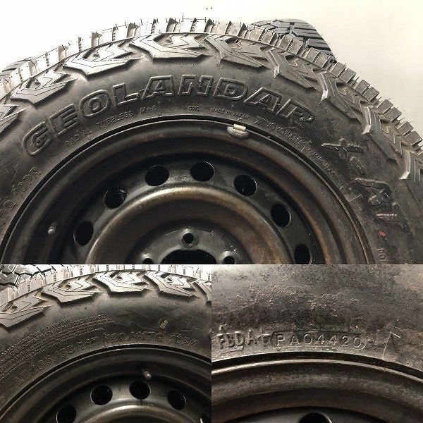 YK X-AT LT265/65R17】夏タイヤ【トヨタ GUN125ハイラックス 純正鉄 