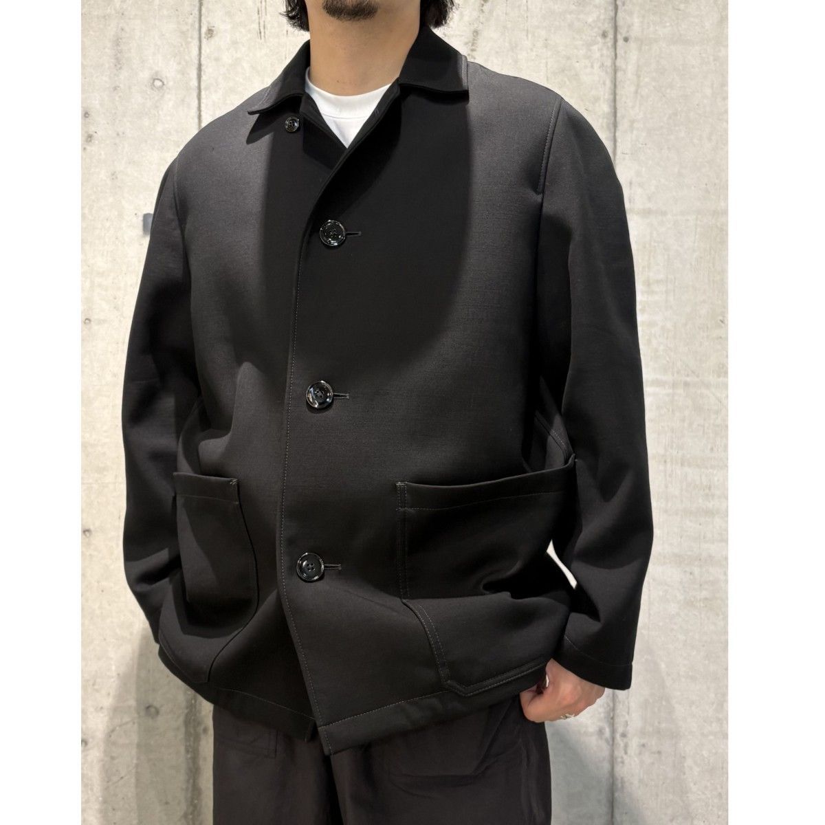 LEMAIRE 22AW CROPPED CROMBIE JACKET 8069000145922