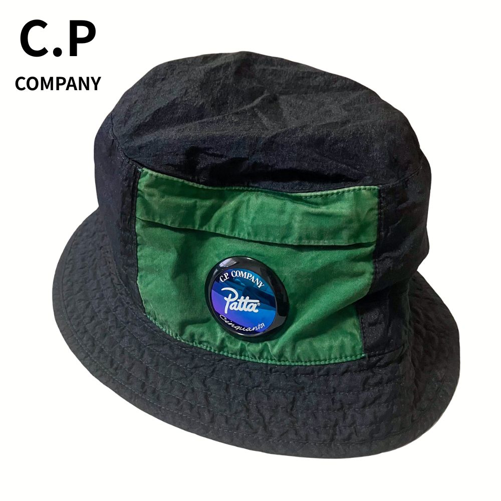 C.P. COMPANY Patta Bucket Hat バケットハット コラボ 黒