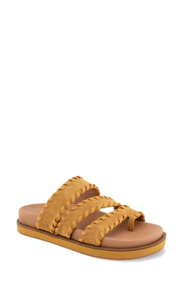ジェントルソウルズ レディース シューズ サンダル プラットフォーム Gentle Souls Niles Whiplatform Slide Sandal Wood