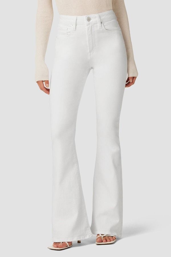 ハドソンジーンズ レディース ボトムス レギンス プチ Hudson Jeans Holly Flare Petite White ホワイト