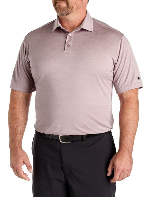 リーボック メンズ トップス ポロシャツ トール Reebok Big Tall Performance Heather Polo Shirt Muted Mauve ヘザー