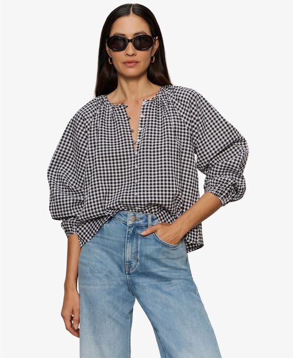 サンクチュアリー レディース トップス シャツ ギンガムチェック ブラウス ギンガム Sanctuary Womens Perfect Gingham ButtonFront Blouse Picnic