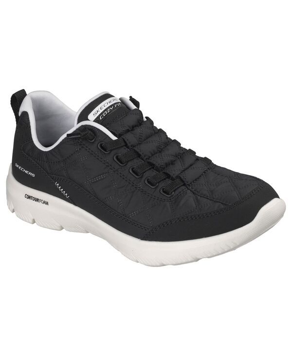スケッチャーズ レディース シューズ スニーカー Skechers Womensummits Contour Foam Cozy Fit Walking Sneakers from Finish Line Black ブラック