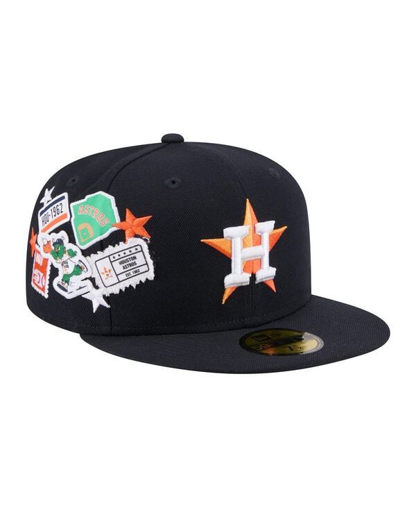 ニューエラ メンズ アクセサリー 帽子 New Era Mens Navy Houston Astros City Patch 59FIFTY Fitted Hat Navy ネイビー