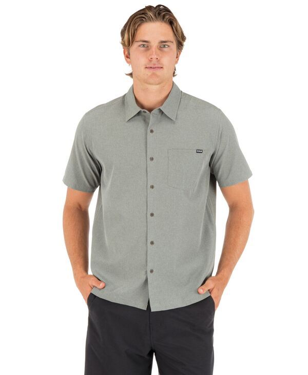 ハーレー メンズ トップス シャツ 半袖 Hurley Mens Phantom Flow Rincon ShortSleeve Shirt Great White ホワイト