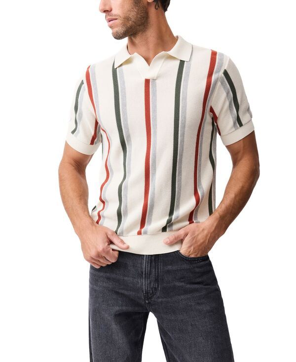 ロッドアンドグン メンズ トップス ポロシャツ ニット Rodd Gunn Mens Royce Hill Knit Polo Shirt Coconut