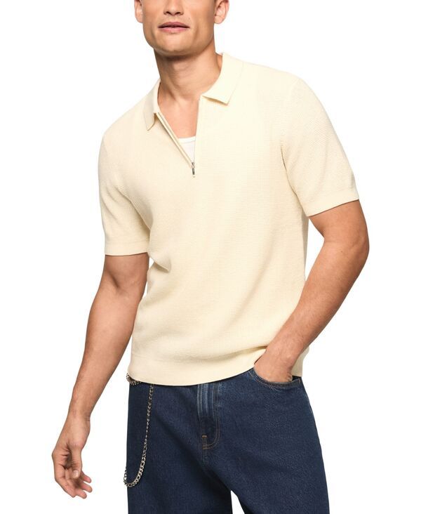 ラッキーブランド メンズ アウター ニット・セーター ポロシャツ Lucky Brand Mens QuarterZipolo Sweater Whitecap Gray グレー