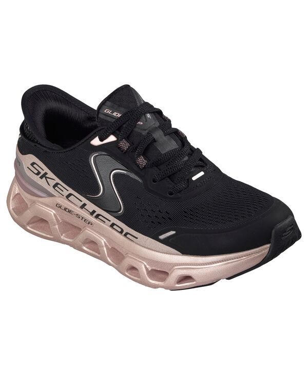 スケッチャーズ レディース シューズ スニーカー Skechers Womenslipins GlideStep Altus Starlight Shine Athletic Walking Sneakers fro Finish Line Black Ros