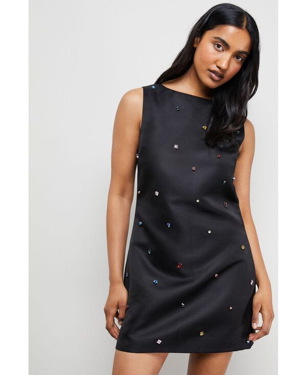 ウエアハウス レディース トップス ワンピース ミニ スパンコール ノースリーブ Warehouse Womensleevelessequin Mini Dress Black ブラック