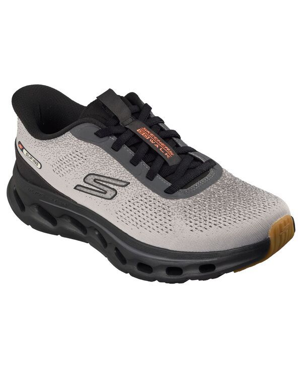 スケッチャーズ メンズ シューズ スニーカー Skechers MenslipIns GO WALK GlideStep 20 Maser Casual Walking Sneakers from Finish Line Grey Black ブラック