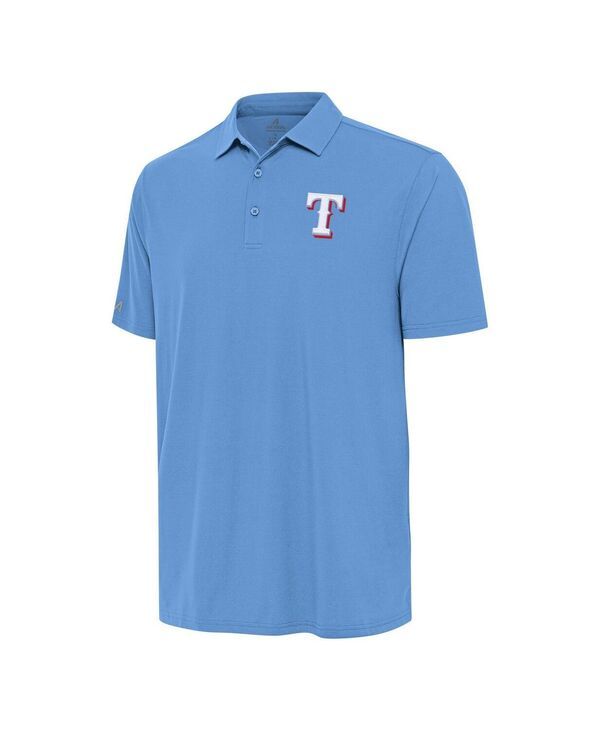 アンティグア メンズ トップス ポロシャツ Antigua Mens Powder Blue Texas Rangers Era Polo Shirt Powder Blue ブルー