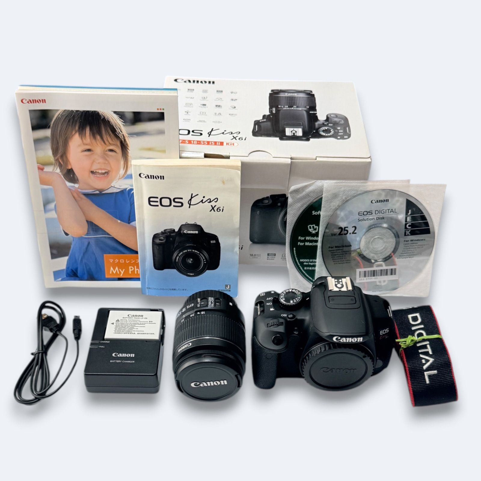 Canon デジタル一眼レフカメラ EOS Kiss X6i EF-S18-55 IS II レンズキット KISSX6i-1855IS2LK CANON EOS Kiss X6i EF-S18-55 IS II レンズキット 価格比較 - 価格.com